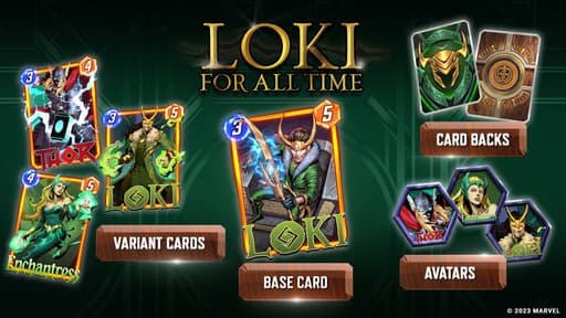 MARVEL SNAP Loki For All Time Seasonal Rewards